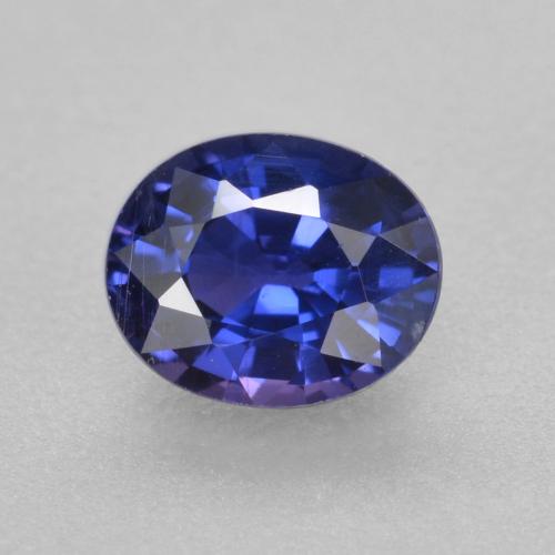 Dark Blue Sapphire Gem - 0.5ct Oval Facet (ID: 560098)
