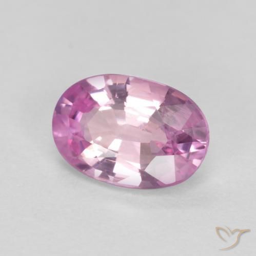 0.43 ct Purple Sapphire Stone, Natural Sapphire in Oval Facet Shape for Sale