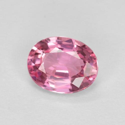Ярко-розовый Сапфир Камень - 0.4ct Фасетный Овал (ID: 560363)