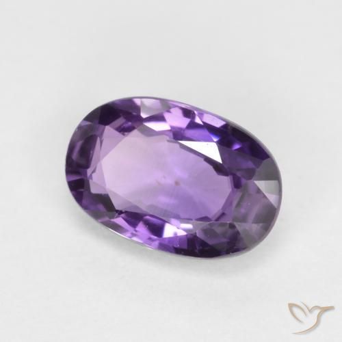 0.47 ct Violet Sapphire Stone, Natural Sapphire in Oval Facet Shape for Sale