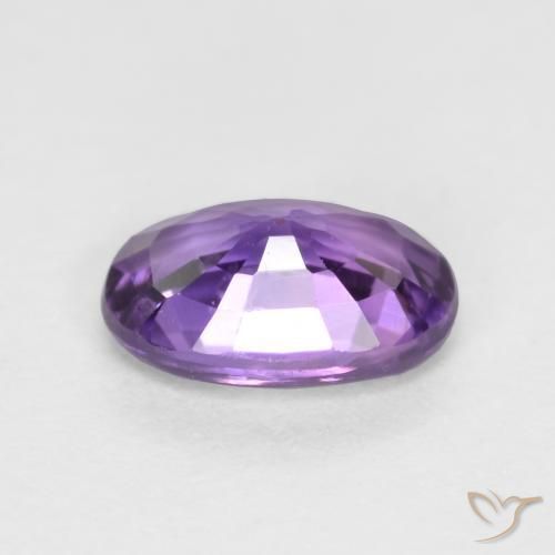 Sapphire Gemstone in 5.7 x 3.8 mm Size for Sale, Sapphire Stone in Pink Violet Color