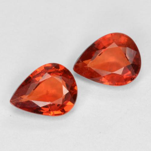 Medium Red Sapphire Gem - 0.3ct Pear Facet (ID: 560439)