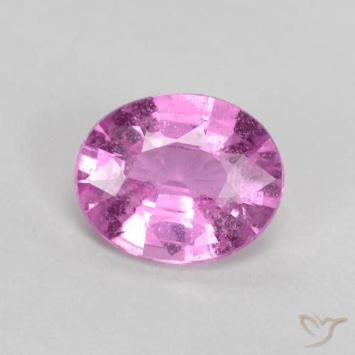 Intense Pinkish Purple Сапфир Камень - 0.7ct Фасетный Овал (ID: 560552)