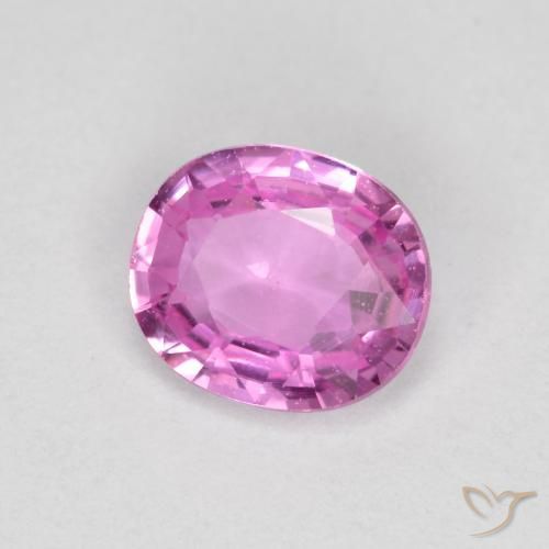 0.63 ct Purple Sapphire Stone, Natural Sapphire in Oval Facet Shape for Sale