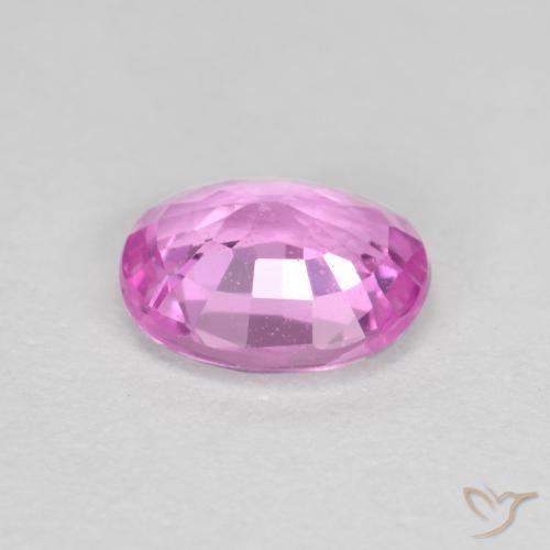 Sapphire Gemstone in 5.7 x 4.9 mm Size for Sale, Sapphire Stone in Purple-Pink Color