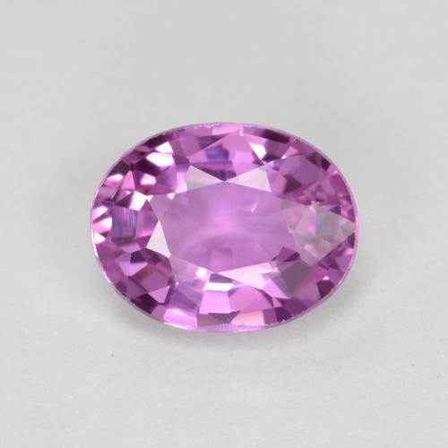 Intense Purple Saphir Edelstein - 0.5ct Oval facettiert (ID: 560557)