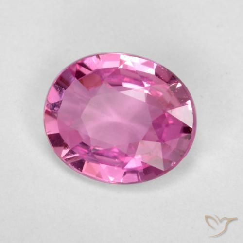 0.66 ct Purple Sapphire Stone, Natural Sapphire in Oval Facet Shape for Sale