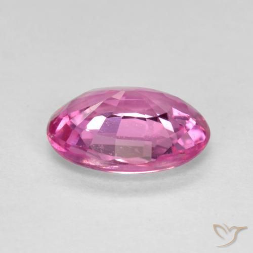 Sapphire Gemstone in 6.1 x 5.1 mm Size for Sale, Sapphire Stone in Purple-Pink Color