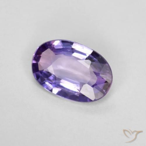 0.40 ct Violet Sapphire Stone, Natural Sapphire in Oval Facet Shape for Sale