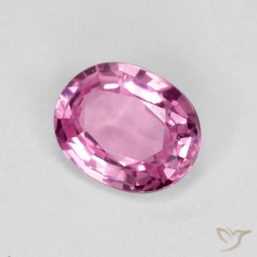 0.39 ct Pink Sapphire Stone, Natural Sapphire in Oval Facet Shape for Sale