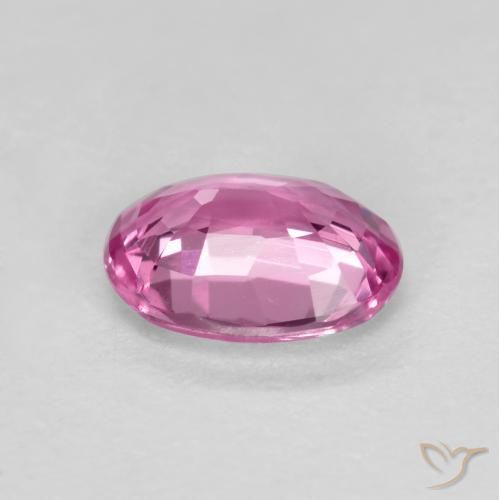 Sapphire Gemstone in 5 x 4 mm (calibrated) Size for Sale, Sapphire Stone in Intense Pink Color