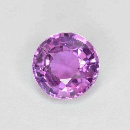 Intense Purple Сапфир Камень - 0.5ct Круглая Фасетная Огранка (ID: 560645)