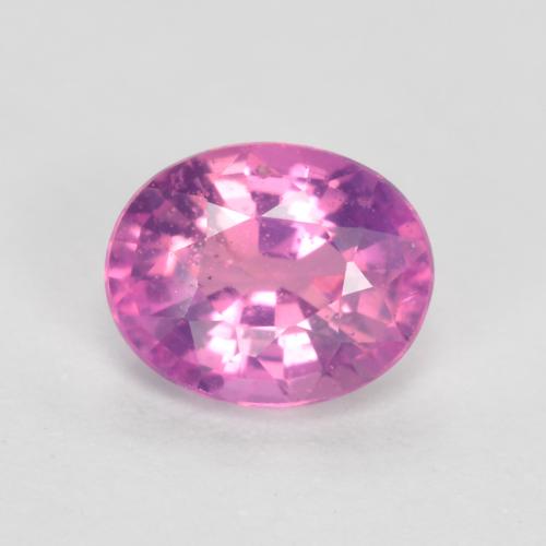 Intense Pinkish Purple Sapphire Gem - 0.5ct Oval Facet (ID: 560646)