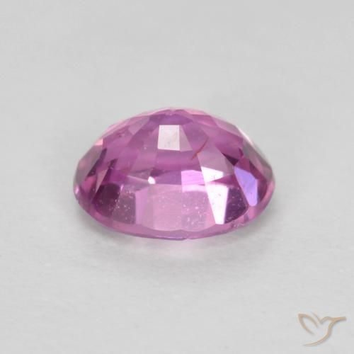 Sapphire Gemstone in 5 x 4 mm (calibrated) Size for Sale, Sapphire Stone in Pinkish Purple Color