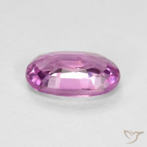 Sapphire Gemstone in 5.6 x 3.7 mm Size for Sale, Sapphire Stone in Purple-Pink Color