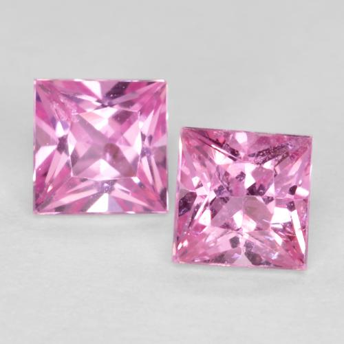Medium Pink Sapphire Gem - 0.3ct Princess-Cut (ID: 560883)