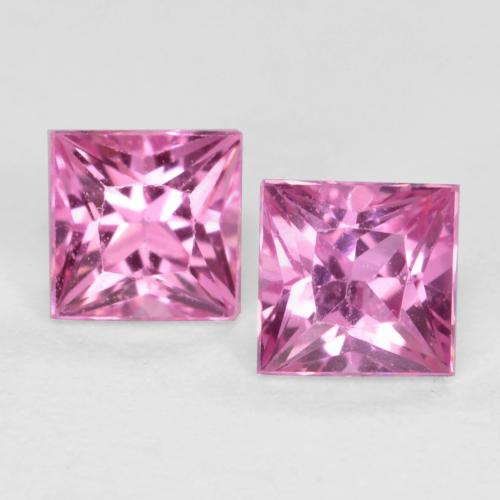 Medium Pink Sapphire Gem - 0.3ct Princess-Cut (ID: 560886)