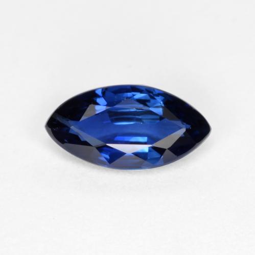 Dark Blue Sapphire Gem - 0.5ct Marquise Facet (ID: 561012)
