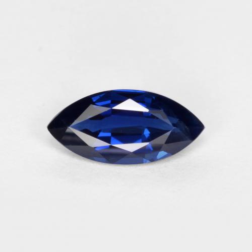 Navy Blue Sapphire Gem - 0.5ct Marquise Facet (ID: 561017)