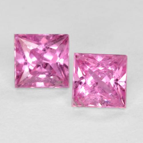 Intense Pink Sapphire Gem - 0.3ct Princess-Cut (ID: 561034)