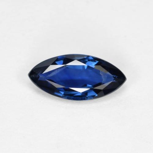 Deep Blue Sapphire Gem - 0.5ct Marquise Facet (ID: 561041)