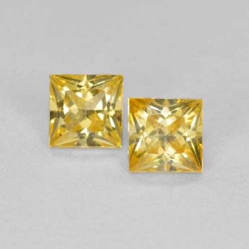 Tuscany Yellow Sapphire Gem - 0.2ct Princess-Cut (ID: 562125)