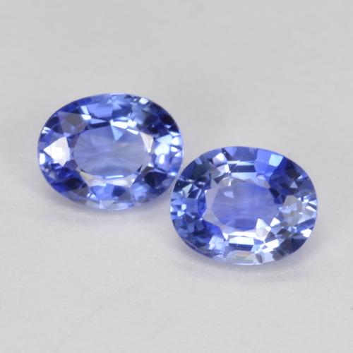 Pastel Blue Saphir Edelstein - 0.3ct Oval facettiert (ID: 562136)