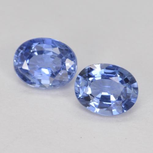 Pastel Blue Сапфир Камень - 0.3ct Фасетный Овал (ID: 562139)