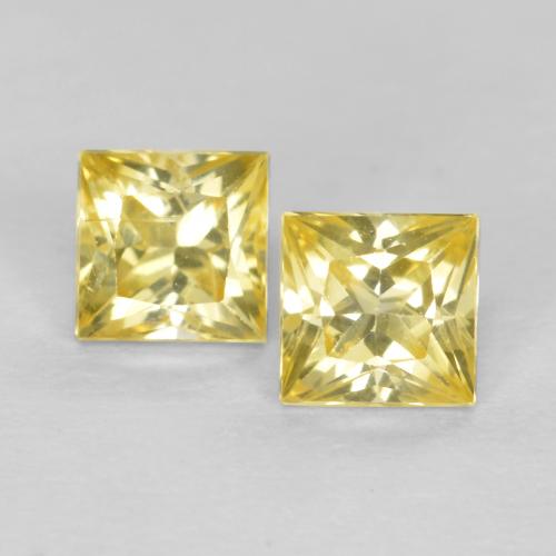 Tuscany Yellow Sapphire Gem - 0.3ct Princess-Cut (ID: 562647)