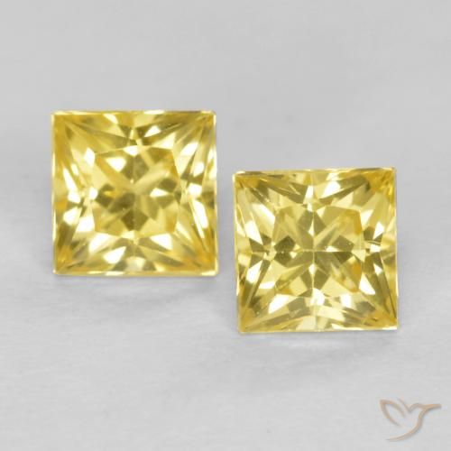 Tuscany Yellow Sapphire Gem - 0.3ct Princess-Cut (ID: 562648)