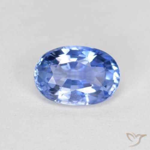 6,1 x 4,2mm di zaffiro blu taglio ovale dallo Sri Lanka, peso di 0,67 ct, pietra preziosa naturale Essere riscaldato in purezza VS, 1 pezzo Zaffiro Ovale sfaccettato - Colore: Blu pastello, durezza Mohs di 9 adatto per gioielli da indossare ogni giorno , Giovedì Gemma, Photo A