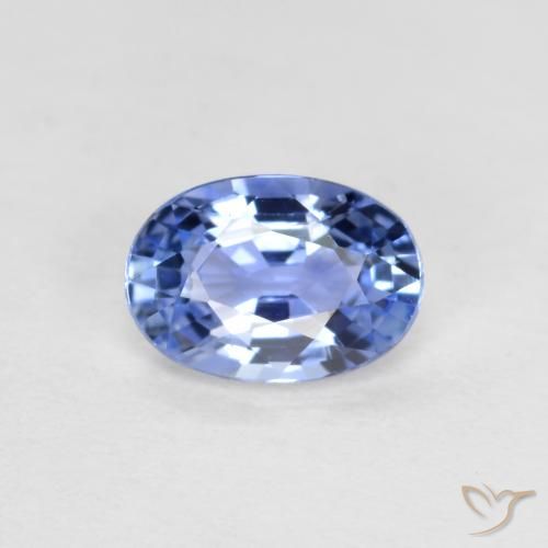 0.51ct Natural Pastel Blue Sapphire, Oval, VVS-VS