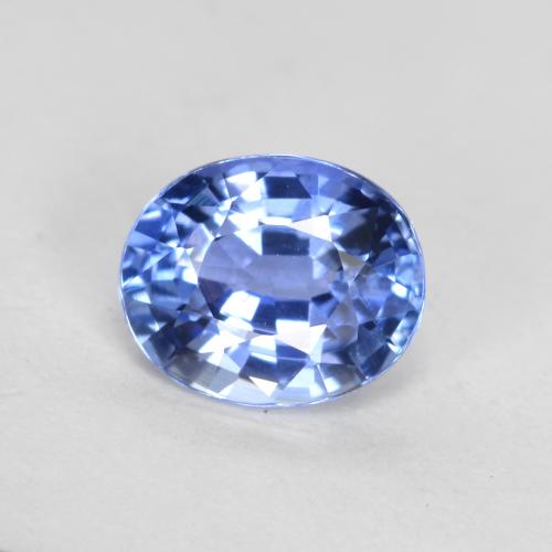 Синий / Голубой Сапфир Камень - 0.8ct Фасетный Овал (ID: 562858)