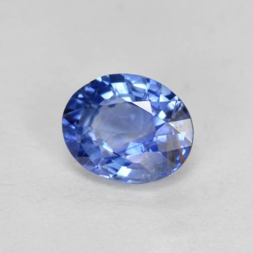 0.67 ct Blue Sapphire Stone, Natural Sapphire in Oval Facet Shape for Sale
