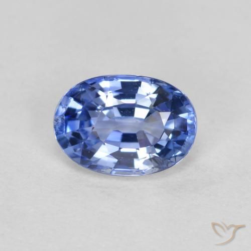 0.55ct Natural Medium Dark Blue Sapphire, Oval, VVS-VS