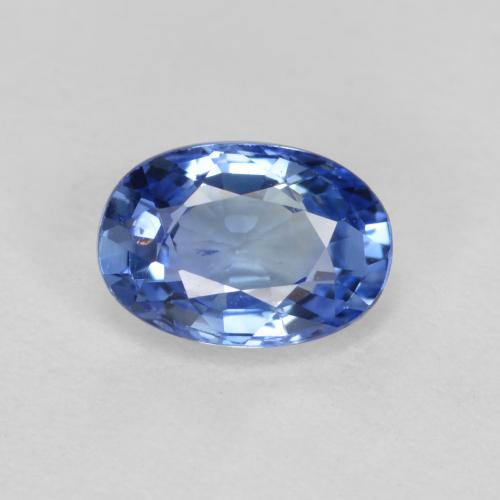 ミディアムダークブルー サファイア 宝石 - 0.6ct オーバル ファセット (ID: 562868)