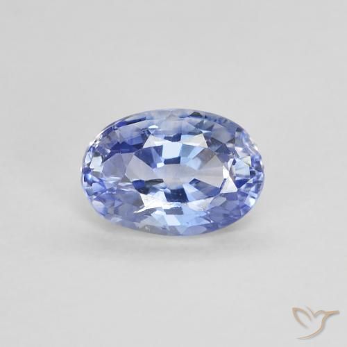 0.62ct Natural Pastel Blue Sapphire, Oval, VVS-VS
