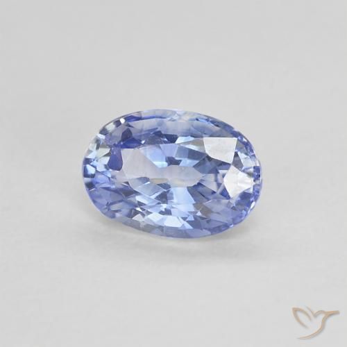 0.62 ct Blue Sapphire Stone, Natural Sapphire in Oval Facet Shape for Sale