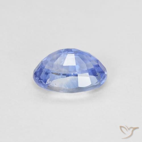 Sapphire Gemstone in 5.7 x 4 mm Size for Sale, Sapphire Stone in Pastel Blue Color
