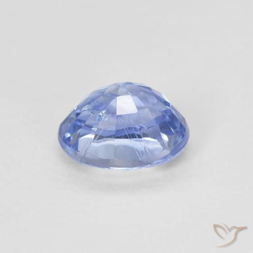 Sapphire Gemstone in 5 x 4 mm (calibrated) Size for Sale, Sapphire Stone in Pastel Blue Color