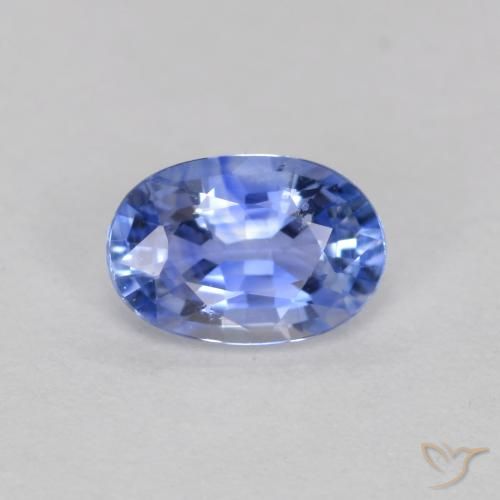 Azul pastel Zafiro Gema - 0.6ct Forma ovalada (ID: 562879)