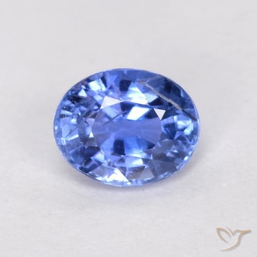 0.52ct Natural Light Blue Sapphire, Oval, SI