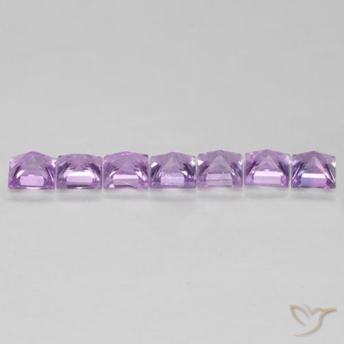 Sapphire Gemstones in 2.4 x 2.4 mm Size for Sale, Sapphire Stones in Medium Violet Color