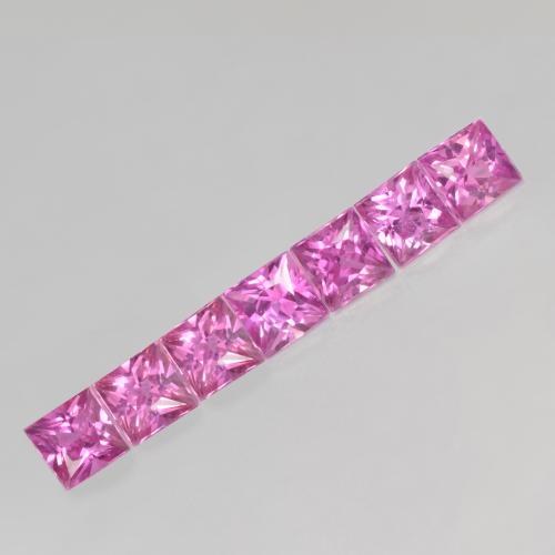 Royal Purple Pink Сапфир Камень - 0.1ct Огранка Принцесса (ID: 562985)
