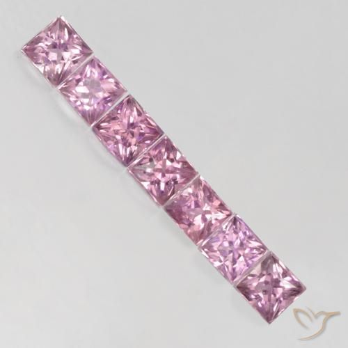 0.67ctw Natural Very Light Pink Sapphire, Square, VS