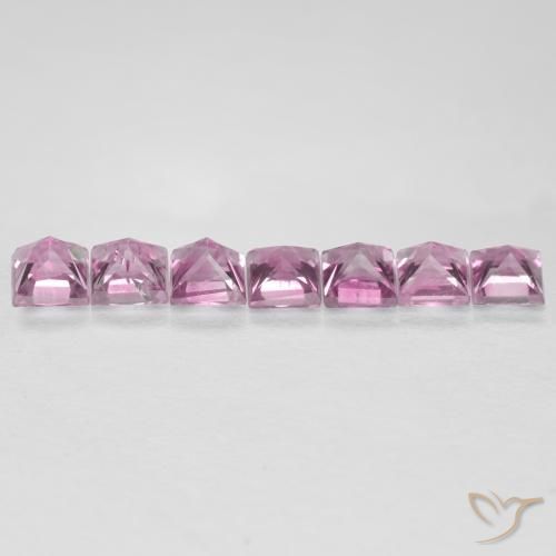 Sapphire Gemstones in 2.3 x 2.3 mm Size for Sale, Sapphire Stones in Very Light Pink Color