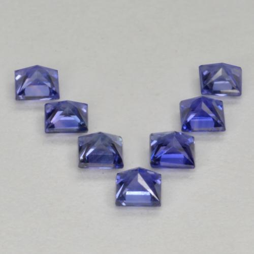 Sapphire Gemstones in 2.4 x 2.3 mm Size for Sale, Sapphire Stones in Midnight Blue Color
