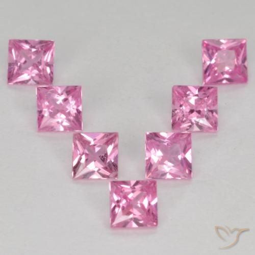 1.03ctw Natural Very Light Royal Purple Pink Sapphire, Square, VS