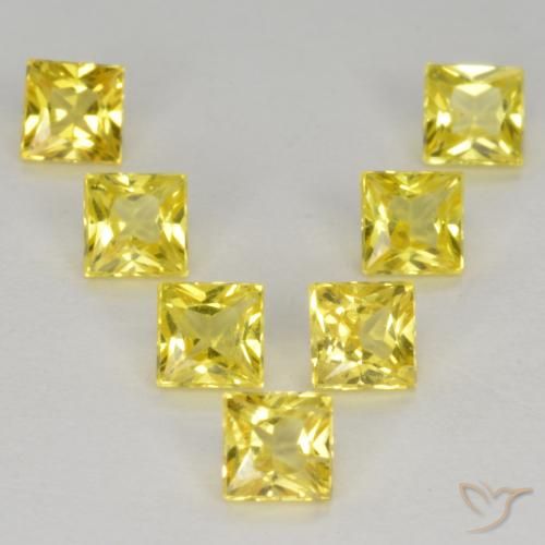 1.68ctw Natural Yellow Sapphire, Square, VS