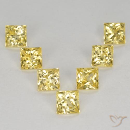 1.32ctw Natural Tuscany Yellow Sapphire, Square, VS